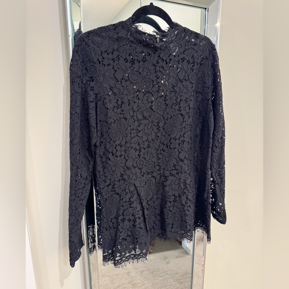 H&M Black Lace Top